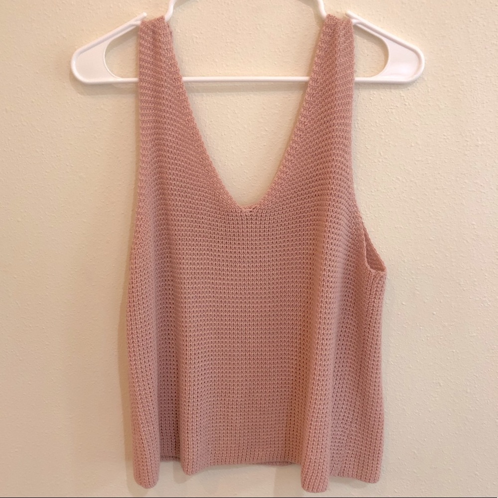 Knit V-Neck Tank Top